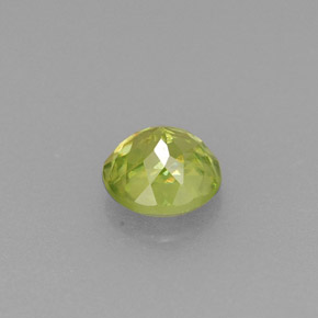 0.41캐럿 천연 노란빛 그린 스펜(티타나이트), 라운드 컷, 4.51 mm, VS
