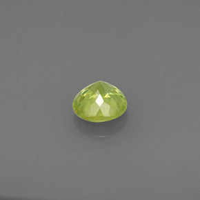 0.44캐럿 천연 노란빛 그린 스펜(티타나이트), 라운드 컷, 4.60 mm, VS