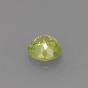 0.42캐럿 천연 노란빛 그린 스펜(티타나이트), 라운드 컷, 4.55 mm, VS