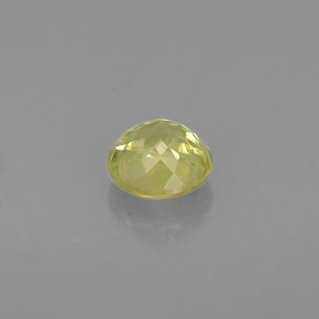 0.48캐럿 천연 노란빛 그린 스펜(티타나이트), 라운드 컷, 4.63 mm, VS