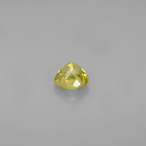 0.45캐럿 천연 녹빛 골든 스펜(티타나이트), 라운드 컷, 4.45 mm, VVS-VS