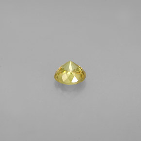 0.34캐럿 천연 녹빛 골든 스펜(티타나이트), 라운드 컷, 4.15 mm, VS