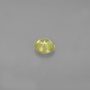 0.36캐럿 천연 노란빛 그린 스펜(티타나이트), 라운드 컷, 4.43 mm, VS-SI