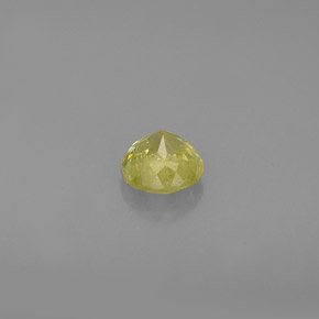 0.57캐럿 천연 노란빛 그린 스펜(티타나이트), 라운드 컷, 4.97 mm, VS-SI