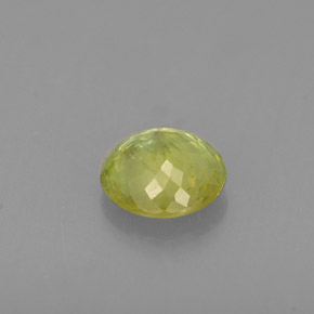 0.51캐럿 천연 노란빛 그린 스펜(티타나이트), 라운드 컷, 5.02 mm, VS