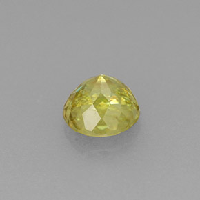 0.47캐럿 천연 녹빛 골든 스펜(티타나이트), 라운드 컷, 4.47 mm, VS