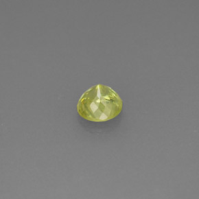 0.38캐럿 천연 노란빛 그린 스펜(티타나이트), 라운드 컷, 4.44 mm, VS