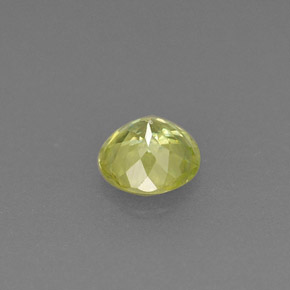 0.41캐럿 천연 노란빛 그린 스펜(티타나이트), 라운드 컷, 4.55 mm, VS