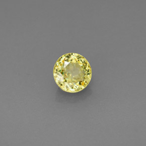 0.46캐럿 천연 골든 그린 스펜(티타나이트), 라운드 컷, 4.59 mm, VS