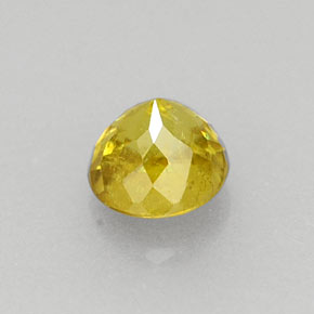 0.42캐럿 천연 골든 스펜(티타나이트), 라운드 컷, 4.17 mm, VS