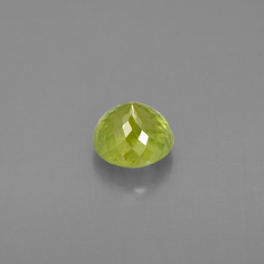 1.08캐럿 천연 노란빛 그린 스펜(티타나이트), 라운드 컷, 5.70 mm, VS-SI