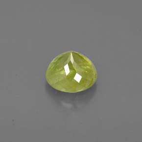 1.50캐럿 천연 노란빛 그린 스펜(티타나이트), 라운드 컷, 6.58 mm, VS-SI