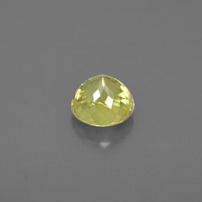 1.06캐럿 천연 노란빛 그린 스펜(티타나이트), 라운드 컷, 5.83 mm, VS-SI