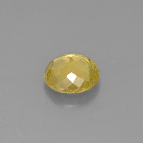 0.72캐럿 천연 골든 옐로우 스펜(티타나이트), 라운드 컷, 5.72 mm, SI