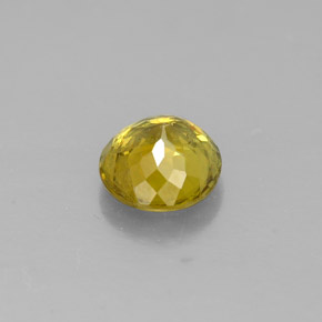 0.79캐럿 천연 골든 옐로우 스펜(티타나이트), 라운드 컷, 5.60 mm, SI