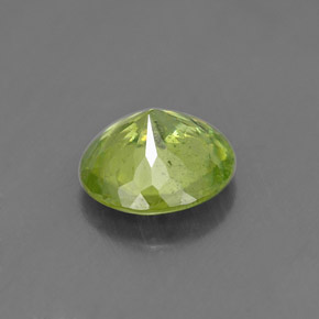0.99캐럿 천연 노란빛 그린 스펜(티타나이트), 라운드 컷, 6.59 mm, VS-SI