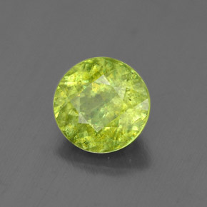 1.76캐럿 천연 그린 스펜(티타나이트), 라운드 컷, 7.23 mm, SI