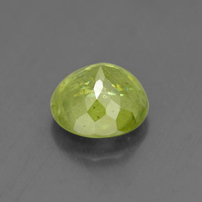 1.76캐럿 천연 그린 스펜(티타나이트), 라운드 컷, 7.23 mm, SI