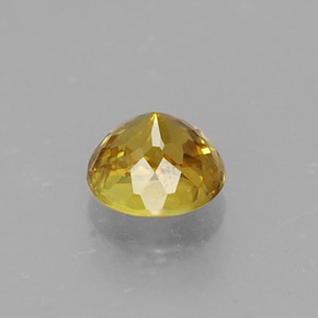 0.55캐럿 천연 골든 옐로우 스펜(티타나이트), 라운드 컷, 4.79 mm, VVS-VS