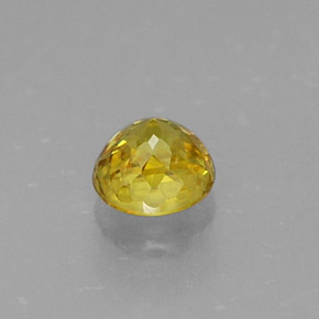 0.41캐럿 천연 골든 옐로우 스펜(티타나이트), 라운드 컷, 4.22 mm, VS
