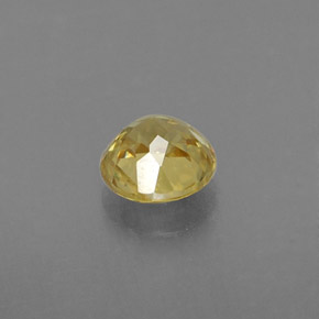 0.47캐럿 천연 골든 옐로우 스펜(티타나이트), 라운드 컷, 4.60 mm, VVS-VS