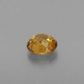 0.43캐럿 천연 골든 옐로우 스펜(티타나이트), 라운드 컷, 4.58 mm, VS-SI