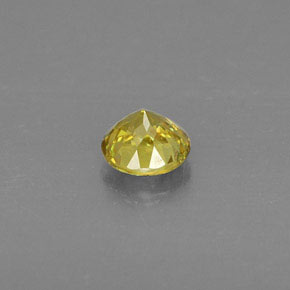 0.50캐럿 천연 골든 옐로우 스펜(티타나이트), 라운드 컷, 4.74 mm, VVS-VS