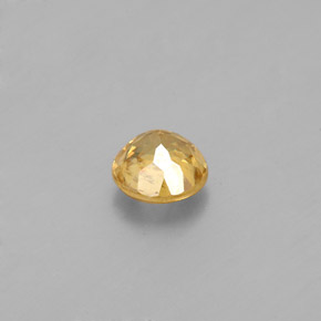 0.55캐럿 천연 골든 옐로우 스펜(티타나이트), 라운드 컷, 4.86 mm, SI