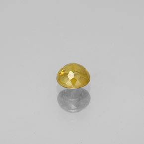 0.44캐럿 천연 녹빛 골든 스펜(티타나이트), 라운드 컷, 4.40 mm, VS-SI