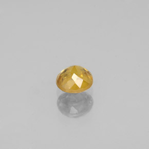 0.51캐럿 천연 골든 옐로우 스펜(티타나이트), 라운드 컷, 4.63 mm, VS-SI