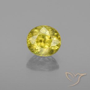 1.23ct 자연스러운 사이버 옐로우 스피네, 타원형, SI