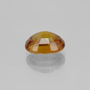 2.40캐럿 천연 골든 옐로우 스펜(티타나이트), 타원형 컷, 9.2×6.8 mm, SI
