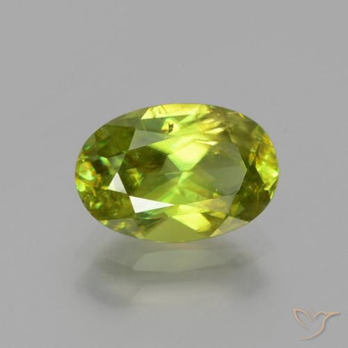 1.76ct 자연스러운 밝은 녹색 스피네, 타원형, SI