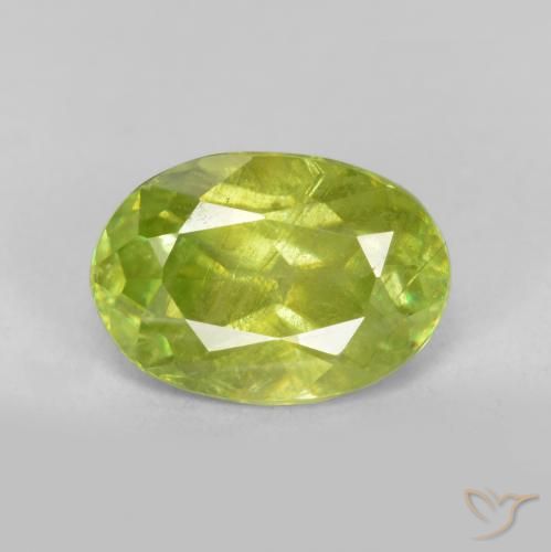 1.15ct 자연스러운 밝은 녹색 스피네, 타원형, SI