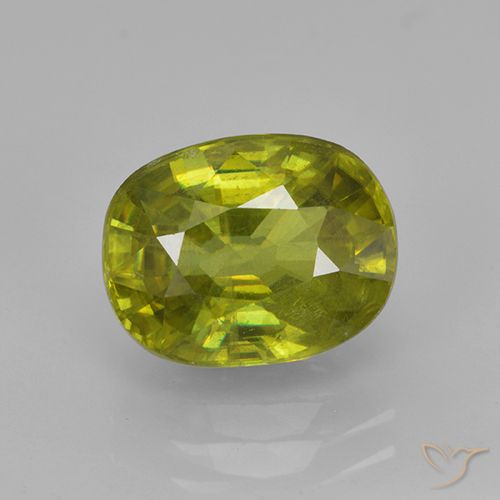 3.03ct 자연스러운 따뜻한 포레스트 그린 스피네, 타원형, VS-SI