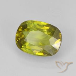 2.70캐럿 천연 따뜻한 포레스트 그린 스펜(티타나이트), 타원형 컷, 9.7×7.2 mm, VS