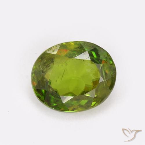 0.92ct 자연스러운 포레스트 그린 스피네, 타원형, VS-SI