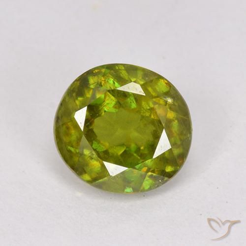 0.95ct 자연스러운 따뜻한 포레스트 그린 스피네, 타원형, VS-SI