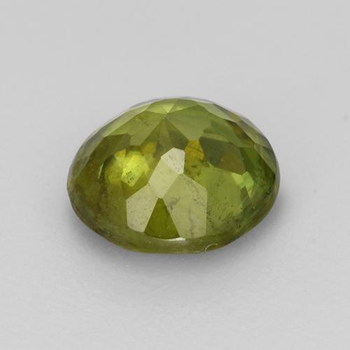 0.79캐럿 천연 미디엄 그린 스펜(티타나이트), 라운드 컷, 5.74 mm, VS