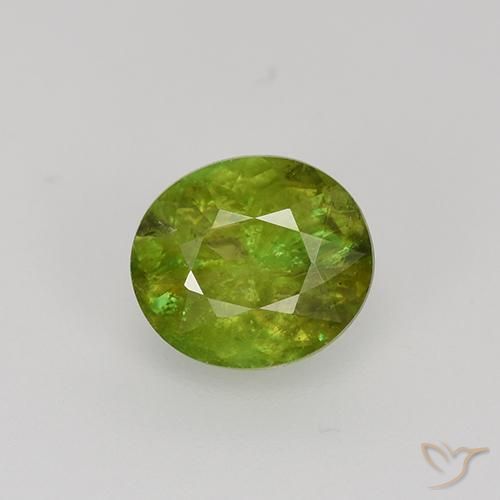 1.19ct 자연스러운 포레스트 그린 스피네, 타원형, VS-SI