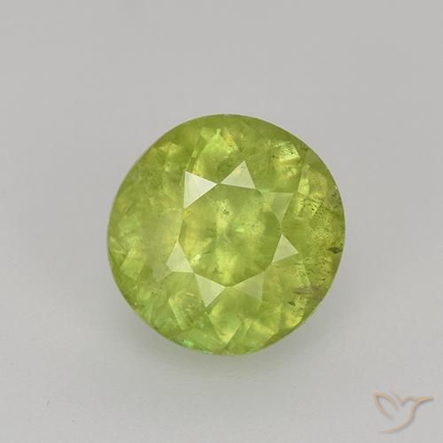 1.32ct 자연스러운 연노랑 스피네, 둥근, VS-SI