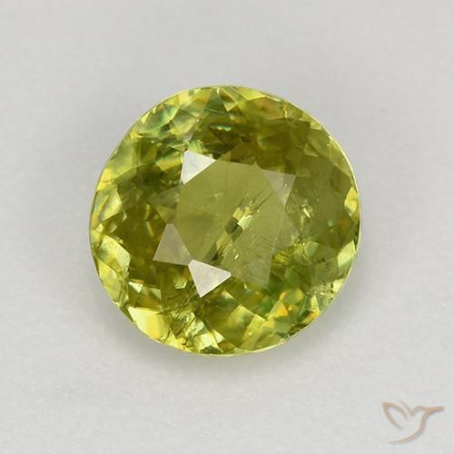 1.13ct 자연스러운 미디엄 그린 스피네, 둥근, VS-SI