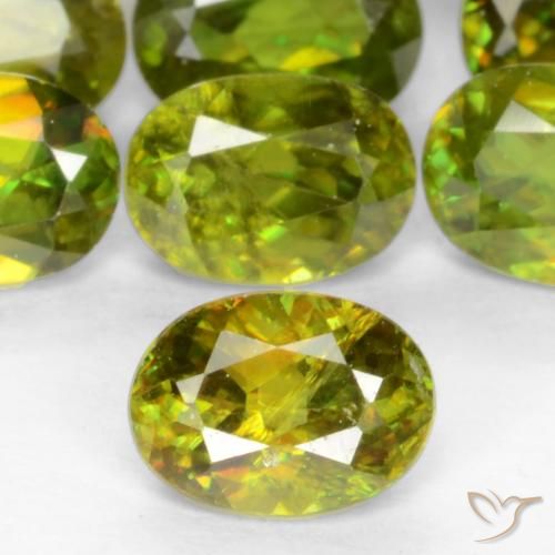 0.49ct 자연스러운 미디엄 그린 스피네, 타원형, VS-SI