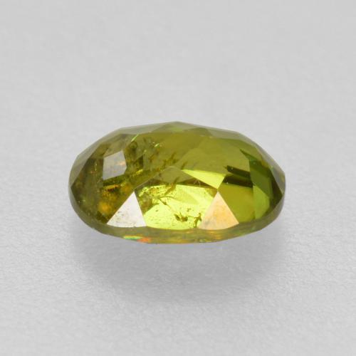 0.54캐럿 천연 미디엄 그린 스펜(티타나이트), 타원형 컷, 5.5×4.4 mm, VS-SI