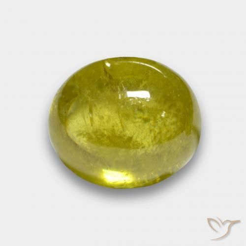 3.77ct 자연스러운 미디엄 옐로우 스피네, 타원형, 투명한