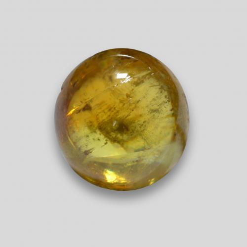 2.24캐럿 천연 골든 브라운 스펜(티타나이트), 타원형 컷, 7.7×7.3 mm, 투명한