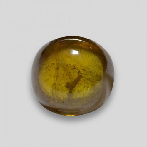 2.36캐럿 천연 어스 골든 스펜(티타나이트), 라운드 컷, 7.40 mm, 투명한