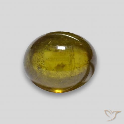 3.33ct 자연스러운 다크 골드 스피네, 타원형, 투명한