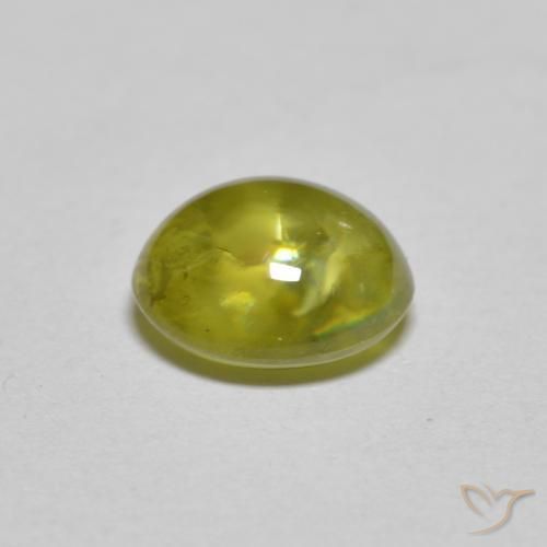 1.57캐럿 천연 Medium Light Green 스피네, 타원형, 투명한