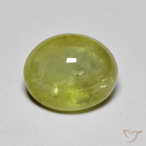 2.88ct 자연스러운 올리브 그린 스피네, 타원형, 투명한